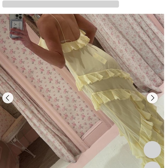 Love Shack Fancy Rialto Ruffle Trim Dress - Picture 7 of 7